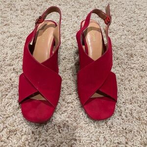 Red Slingback Shoes